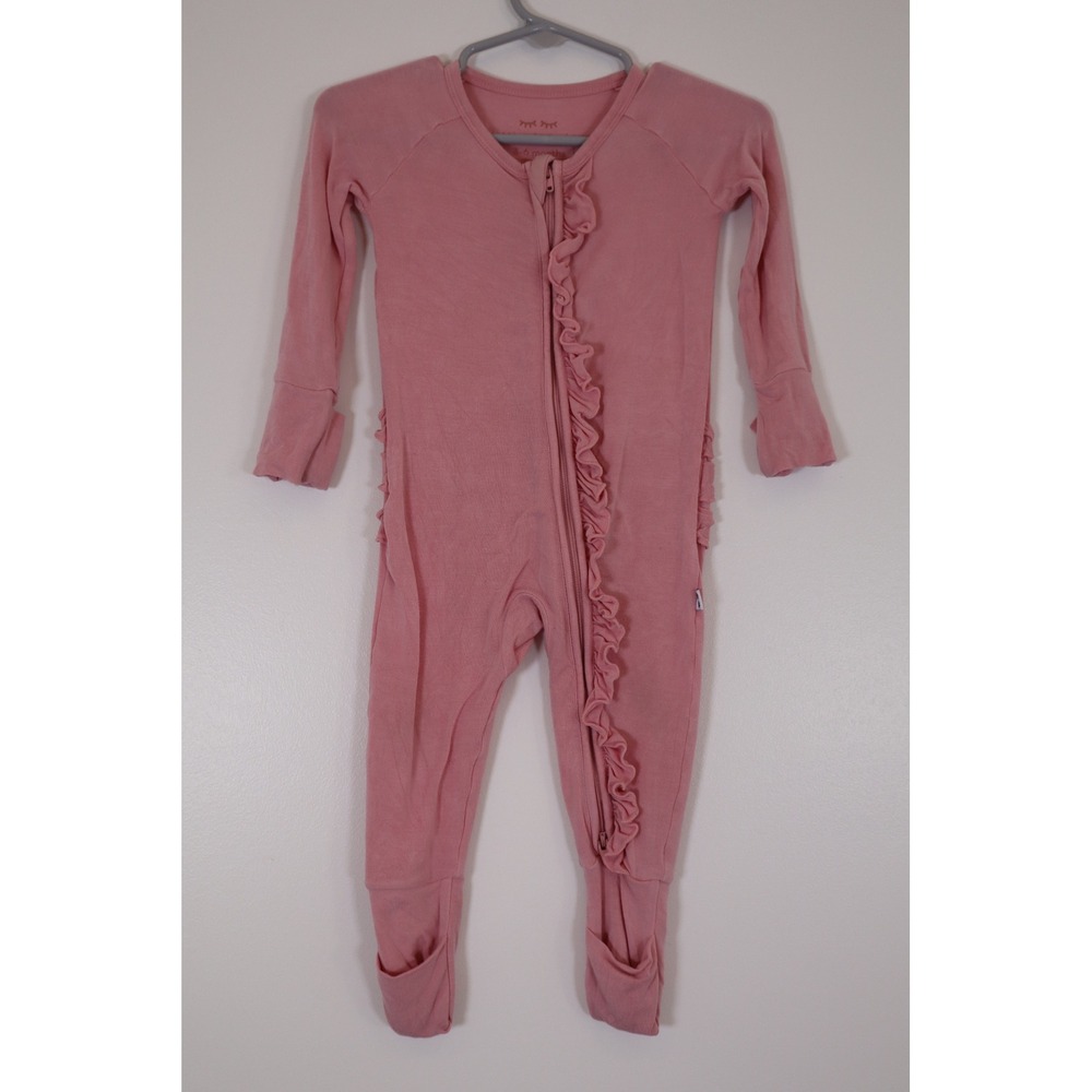 Little Sleepies Pink Ruffle Zippy 3-6 Months